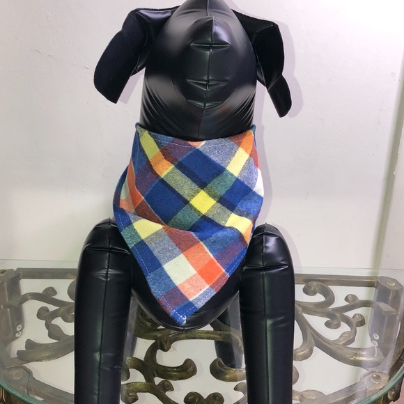 Simply Handmade Other - Bandana/Pet’s Bandana/Baby Bib/Scarf~Blue Plaid